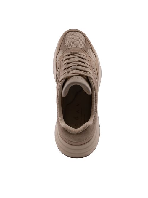 Sneakers Hi-Fi in suede e pelle Beige HOGAN | HXW6690FK70 U4E0ZBI